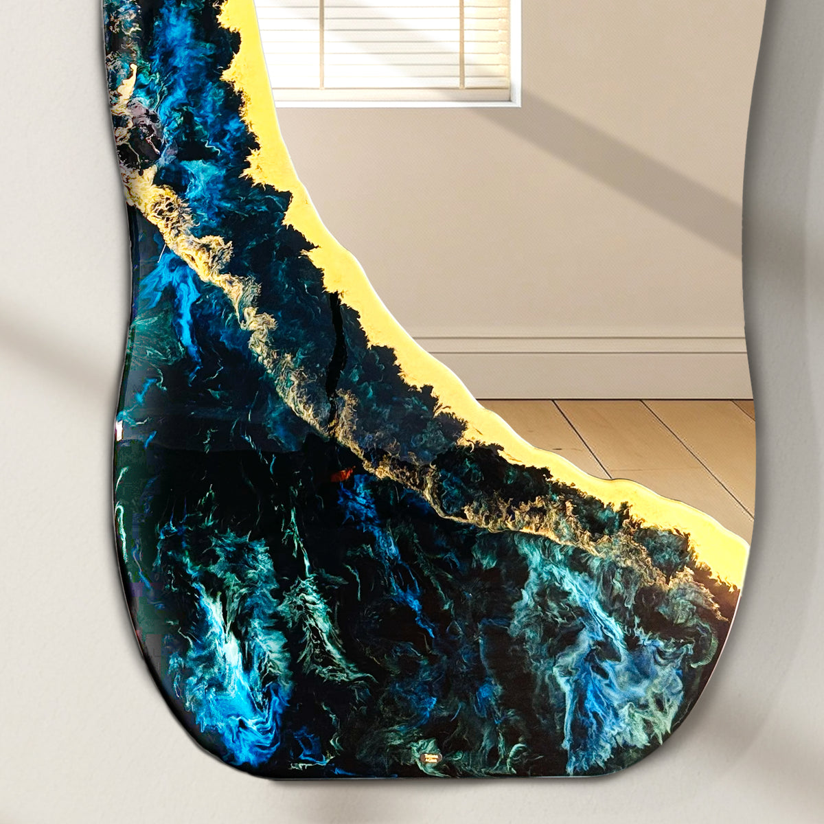 Hand Sculptured Organic Standing Wall Mirror – Tatiana Glen | Deepwater Passage