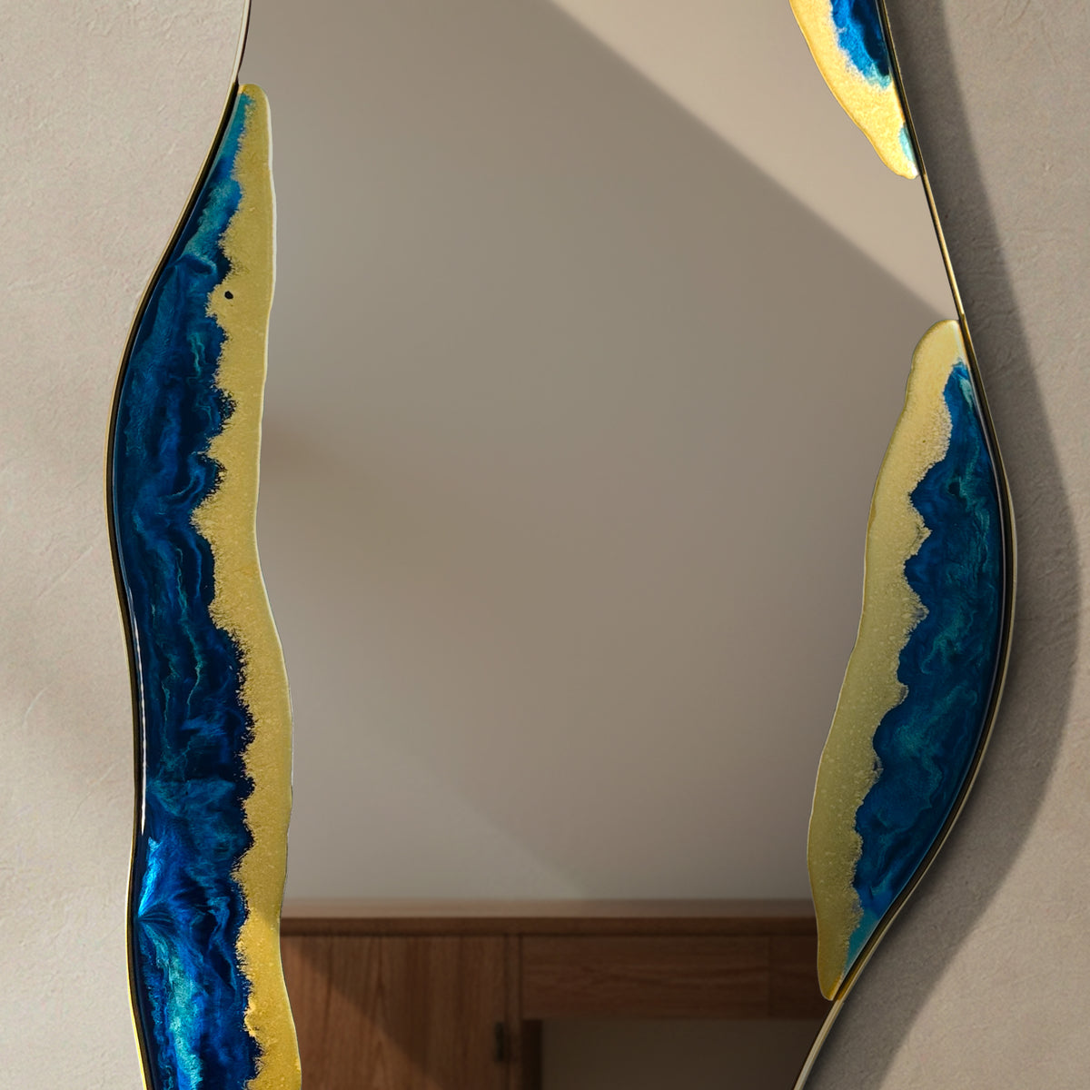 Hand Sculptured Organic Wall Mirror – Tatiana Glen | Veins of the Sea