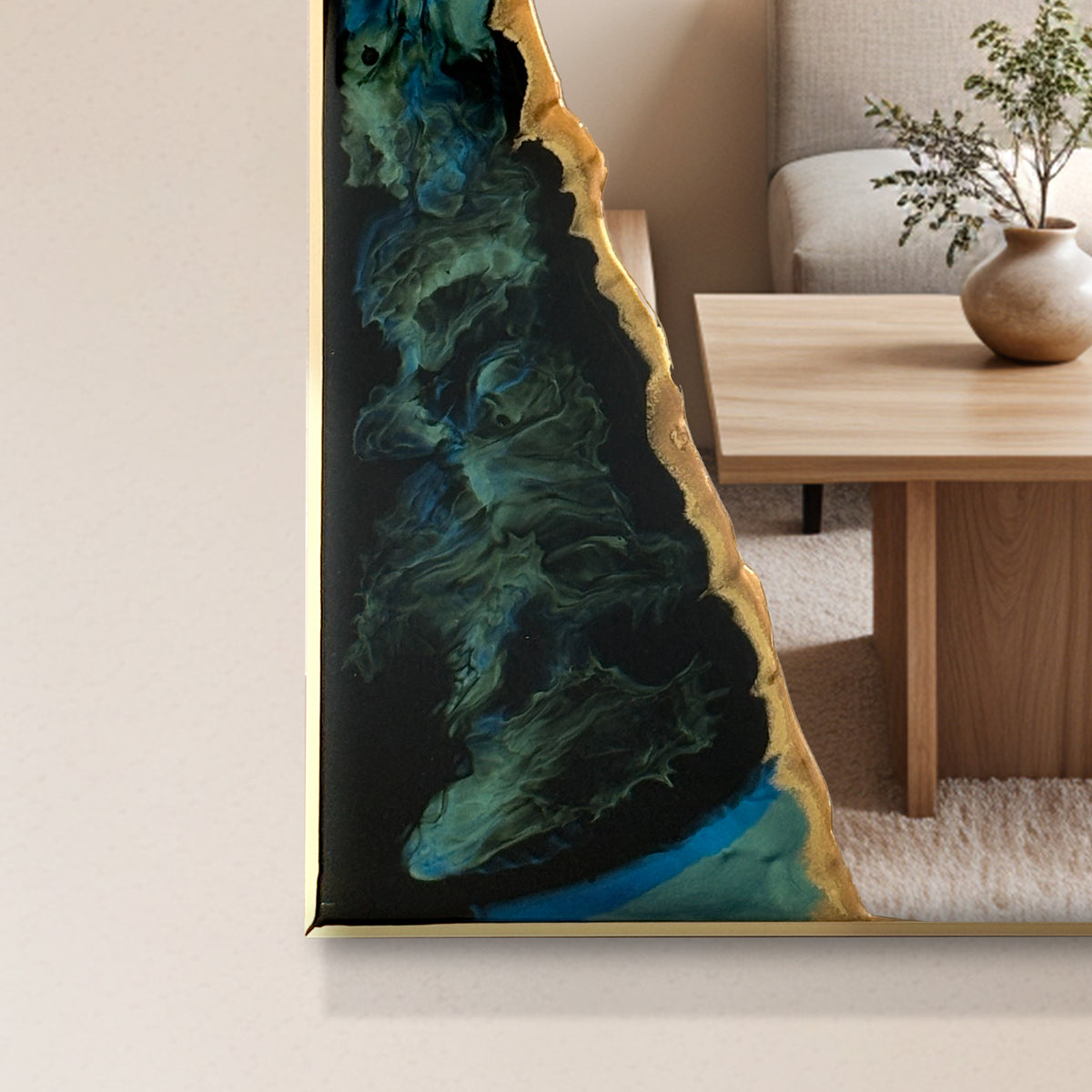 Hand Sculptured 63-Inch Arch Wall Mirror – Tatiana Glen | Tidal Passage