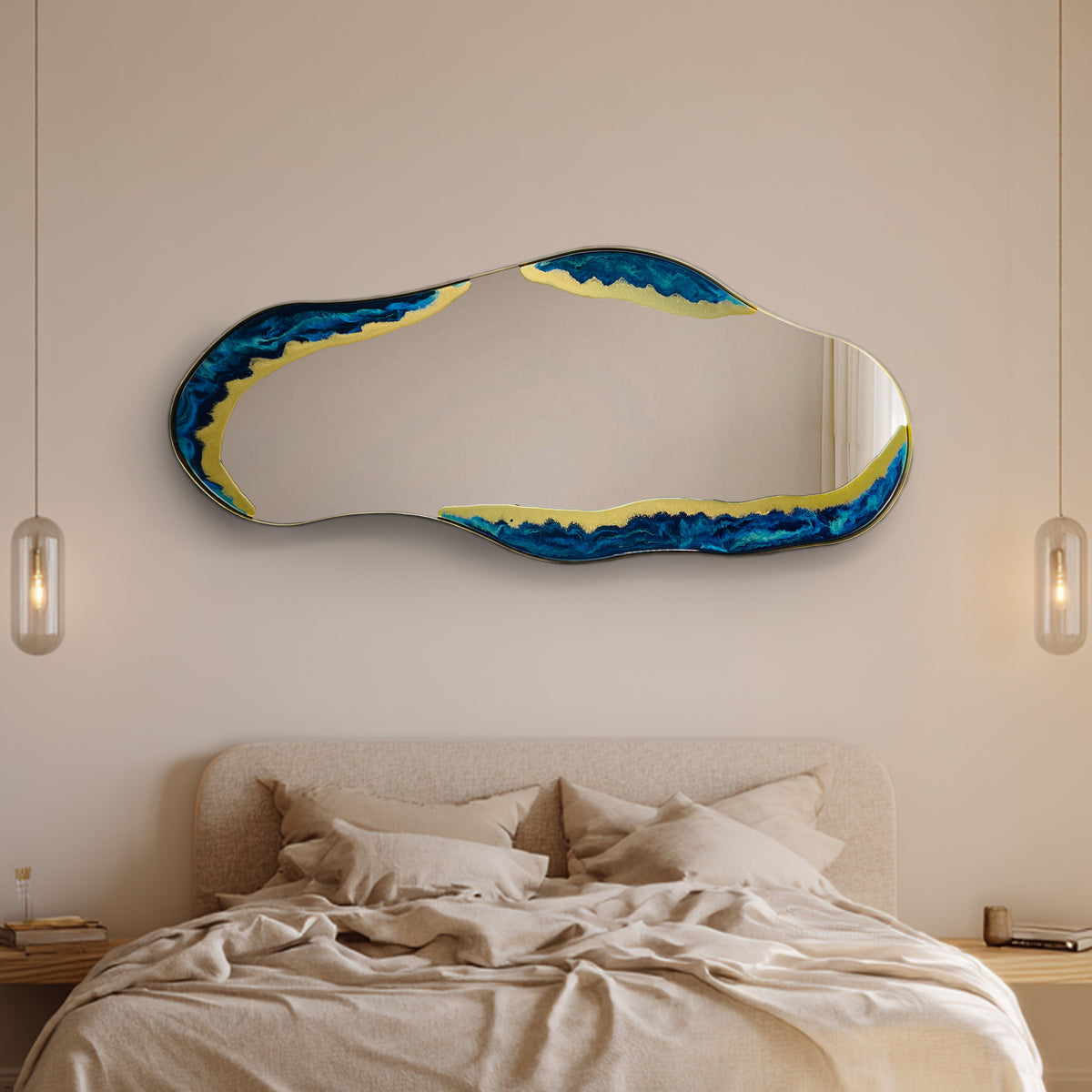 Hand Sculptured Organic Wall Mirror – Tatiana Glen | Veins of the Sea