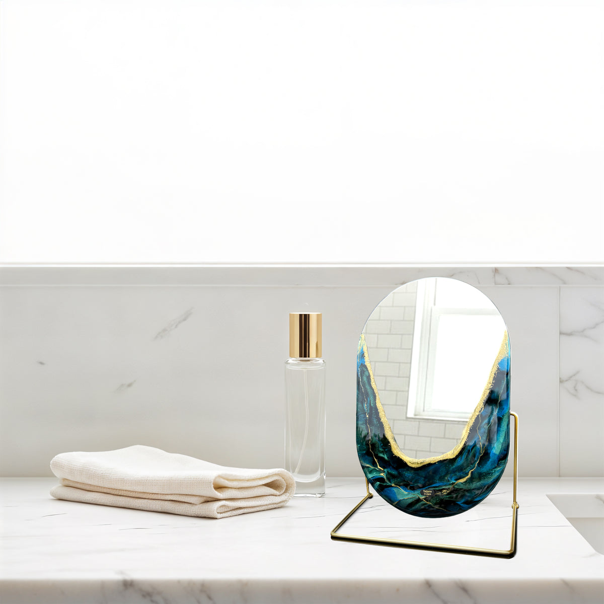 Hand Sculptured Vanity Wall Mirror – Tatiana Glen | Quiet Tide