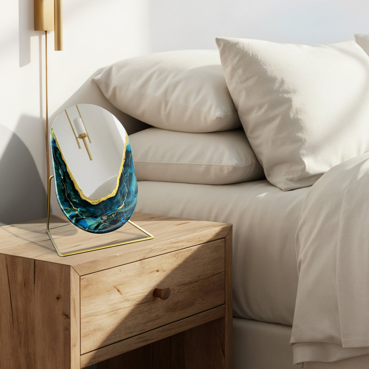 Hand Sculptured Vanity Wall Mirror – Tatiana Glen | Quiet Tide