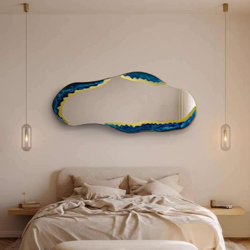 Hand Sculptured Organic Wall Mirror – Tatiana Glen | Veins of the Sea