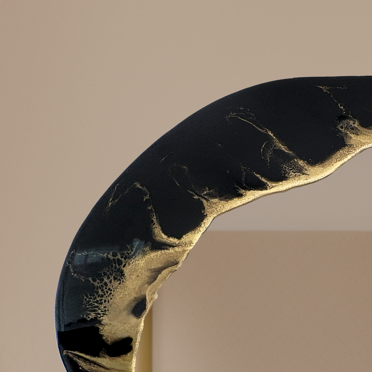 Hand Sculptured Organic Wall Mirror - Tatiana Glen - Veins of the Void - 47H x 21W In