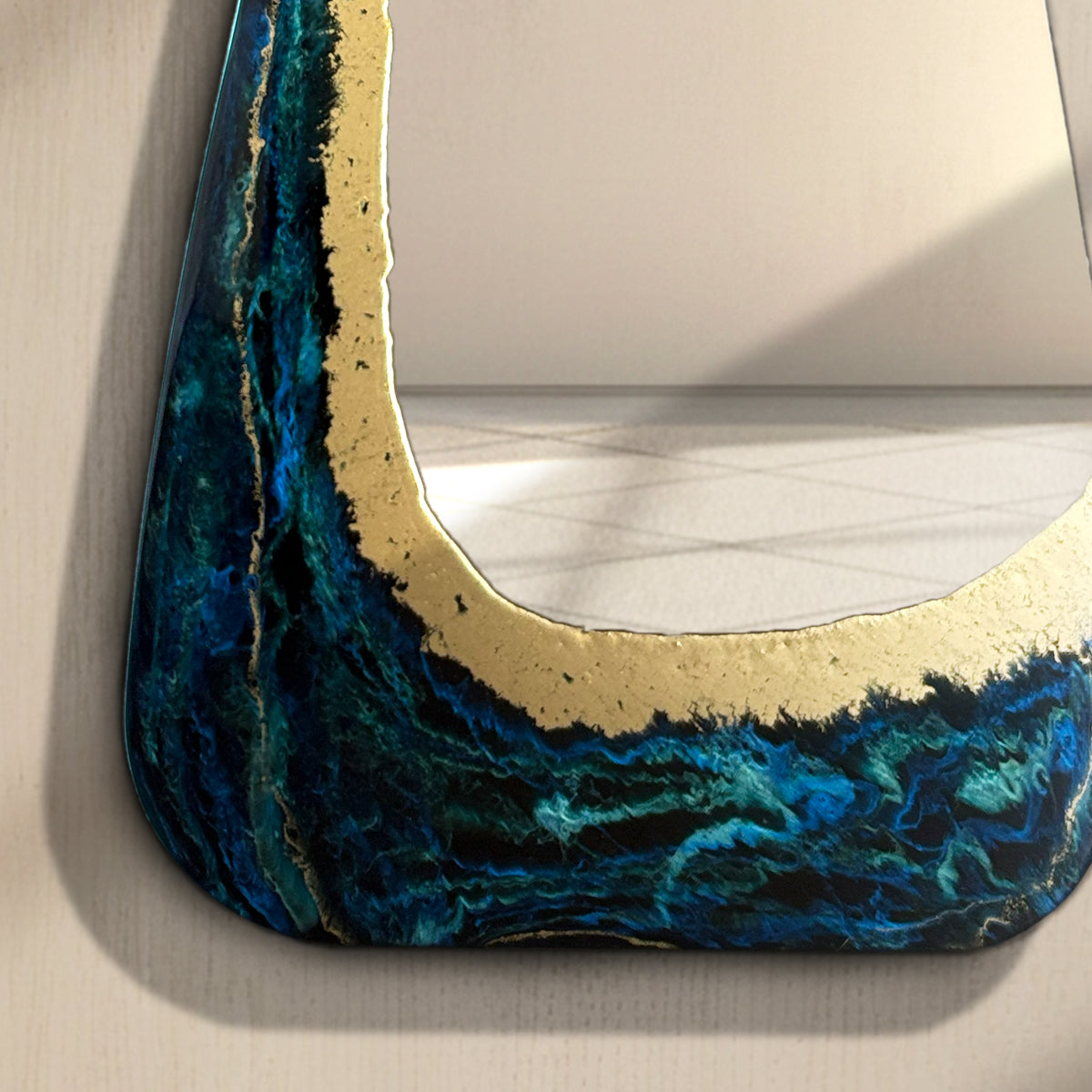 Hand Sculptured Irregular Wall Mirror – Tatiana Glen | Abyss Passage