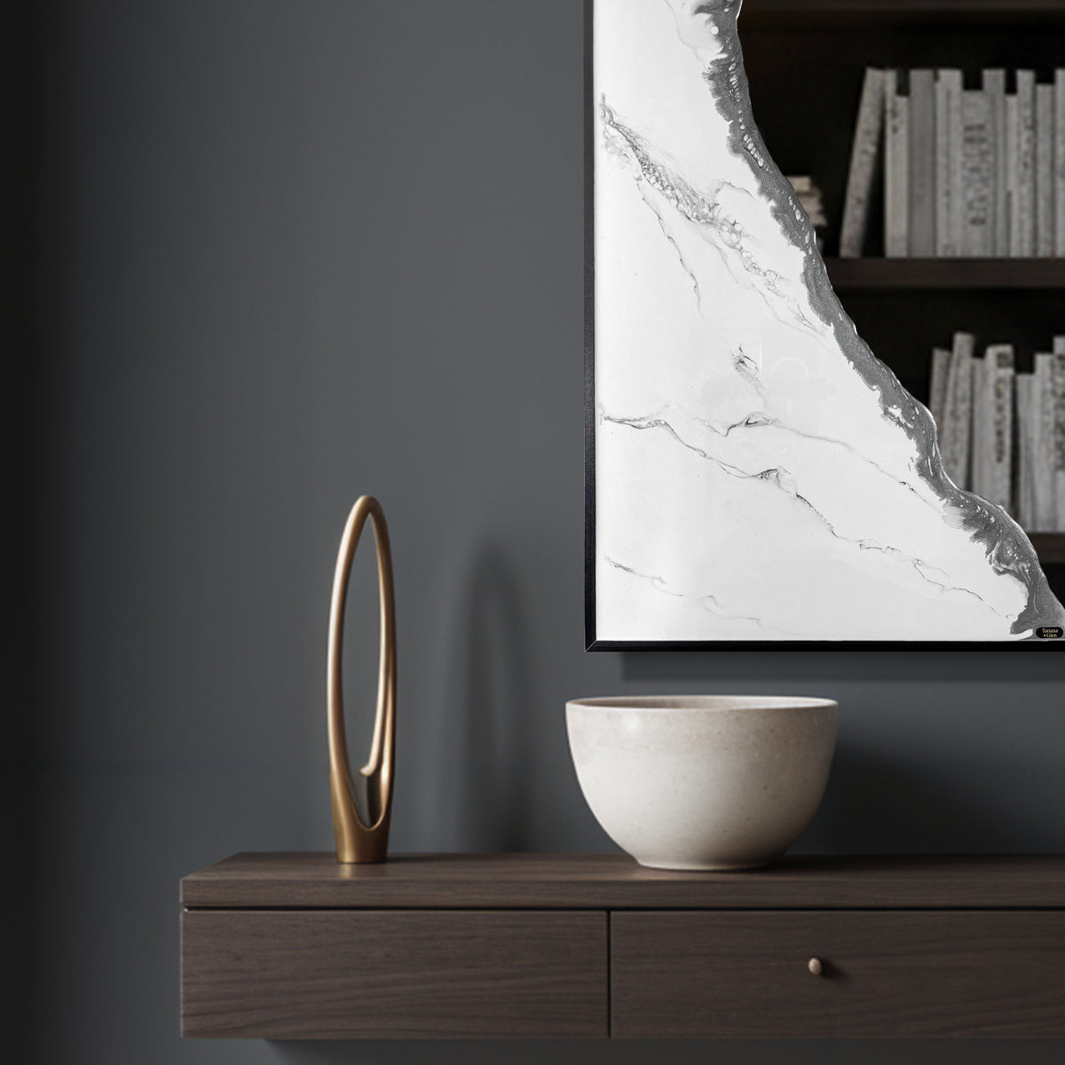 Hand Sculptured Arch Wall Mirror – Tatiana Glen | Auric Arch | 36H x 24W Inches