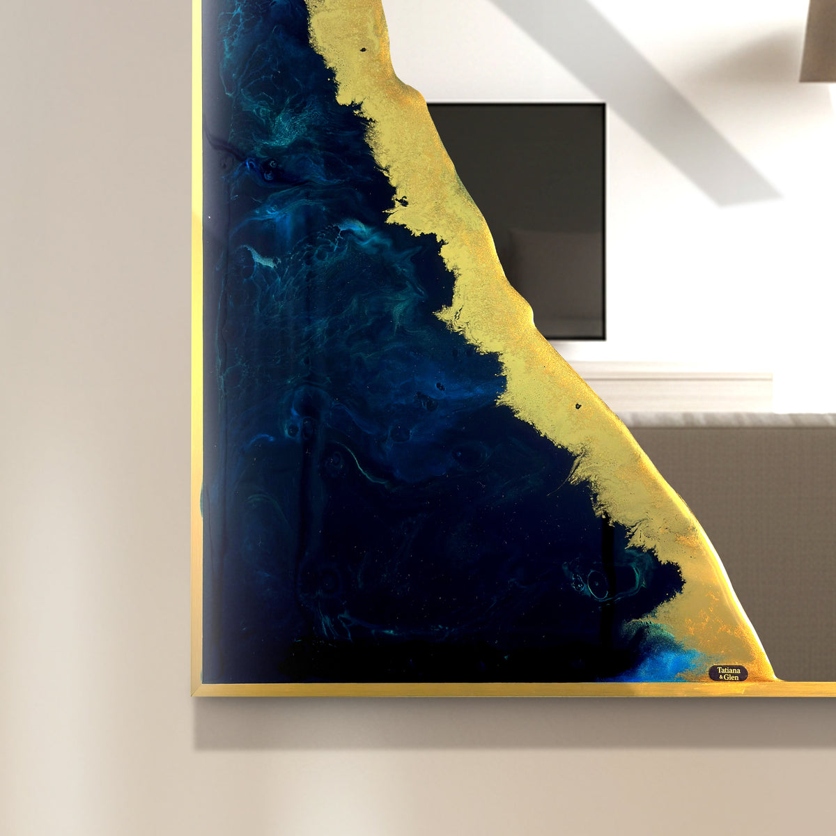 Hand Sculptured Arch Wall Mirror – Tatiana Glen | Crescent Tide