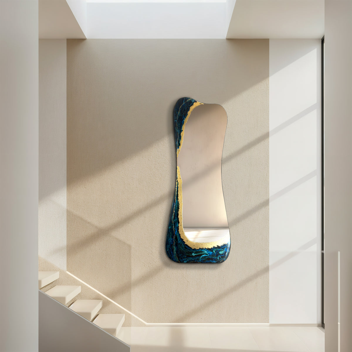 Hand Sculptured Irregular Wall Mirror – Tatiana Glen | Abyss Passage