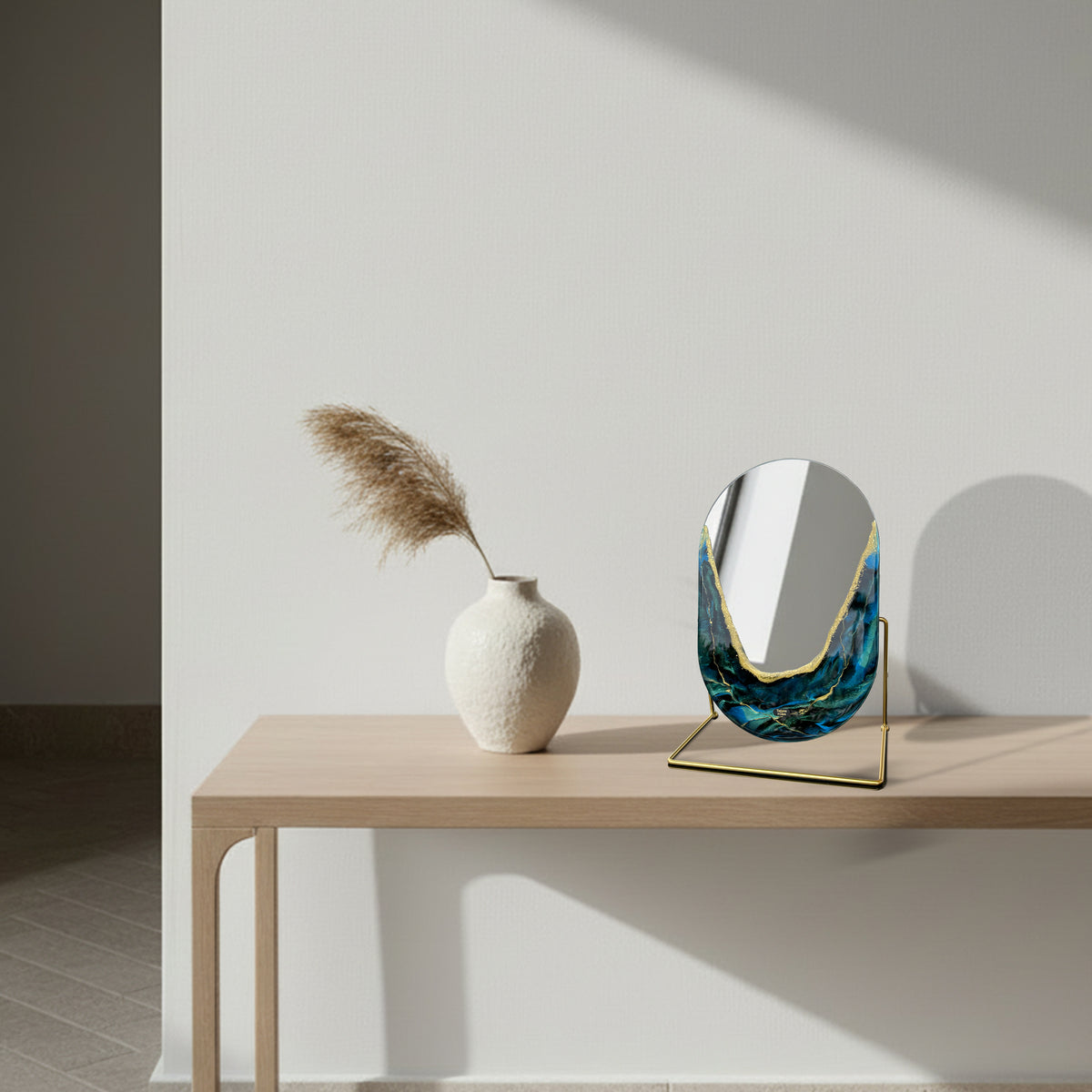Hand Sculptured Vanity Wall Mirror – Tatiana Glen | Quiet Tide